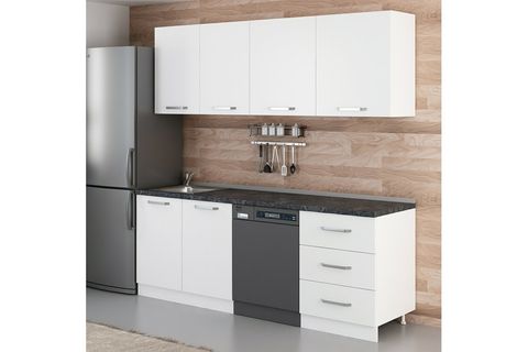 MİNAR 220 CM MUTFAK DOLABI BEYAZ 220 B12