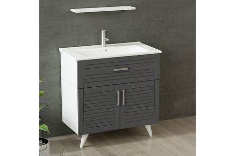 VERA BANYO DOLABI 85CM AY2K1Ç 1EA1R ETJ BEYAZ ANTRASİT