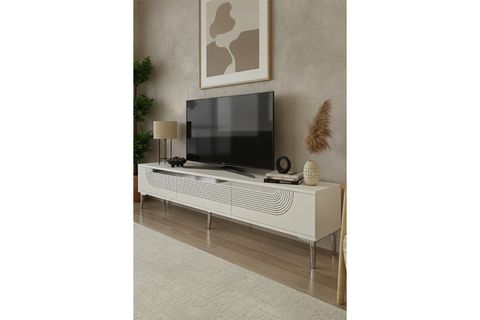 MEYRA TV SEHPASI, BEYAZ SİLVER, 180 CM, TSA1805BS