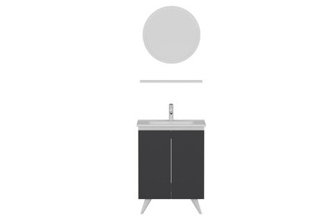 NİKA BANYO DOLABI 65CM AY2K 1YA1R ETJ BEYAZ ANTRASİT