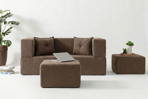 LOOP KATLANIR ÇOK AMAÇLI ÇİFT KİŞİLİK KOLTUK, KAHVERENGİ