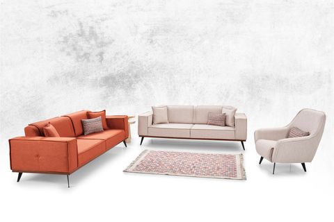 YENİ LOFT KOLTUK TAKIMI, KREM