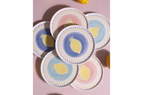 THE MİA ITALİAN SUMMER PASTA TABAĞI 6LI SET 19 CM