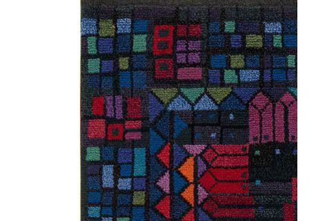 GEOMETRİC BASKILI DOKUMA TABAN HALI, 123 YNG, 150X230 CM