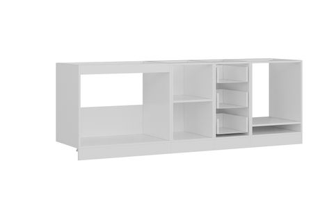 MİNAR 235 CM MUTFAK DOLABI BEYAZ DORE 235-D3-ALT MODÜL