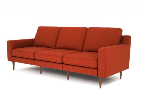 Üçlü Koltuk - Ahşap Ceviz Ayak