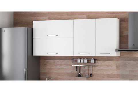 MİNAR 175 CM MUTFAK DOLABI BEYAZ 175-B2-ÜST MODÜL
