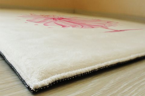 KARNAVAL PEMBE ELBİSELİ BALERİN PRENSES KIZ ÇOCUK ODASI HALISI 120X175