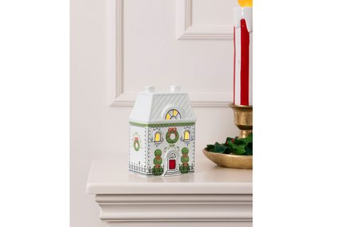THE MİA DEKORATİF LED IŞIKLI EV BİBLO, 10X7X15 CM