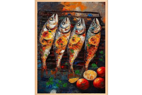 FISH TABLO SETİ, 50X70