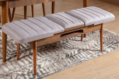 SEMBOL AÇILIR MASA TAKIMI, CEVİZ SOHO GRİ