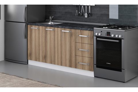 MİNAR 160 CM MUTFAK DOLABI BEYAZ DORE 160-D1-ALT MODÜL