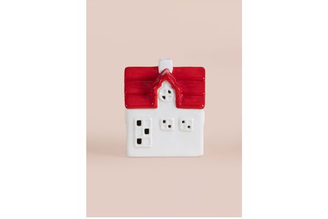 THE MİA DEKORATİF LED IŞIKLI EV BİBLO, 10X7X12 CM