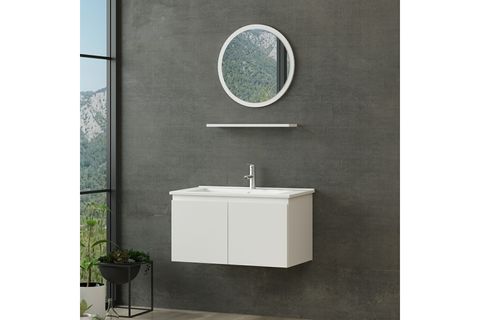 NİKA BANYO DOLABI 100CM AS2K 1YA1R ETJ BEYAZ