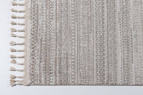 NORWOOD NW 02 KREM GRİ  ETNİK DESENLİ HALI 200X290