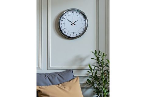 KROM METAL 24 SAAT GÖSTERGELİ ÖZEL TASARIM DUVAR SAATİ 40 CM
