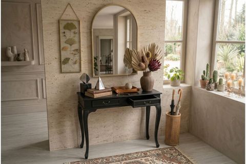 PANAMA MAT LAKE DRESUAR, SİYAH, 100X39X80 CM