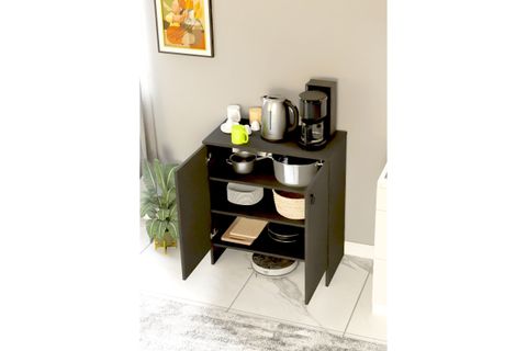 KABİ İKİ KAPAKLI ÇOK AMAÇLI DOLAP, ANTRASİT