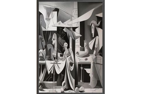 AHŞAP ÇERÇEVELİ SİYAHIN GÜCÜ, 50X70