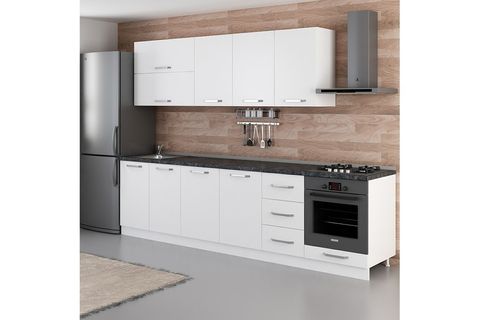 MİNAR FELİX 295 CM MUTFAK DOLABI BEYAZ 295-B6