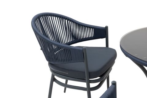 İRİS ALÜMİNYUM İP ÖRGÜ MASA TAKIMI, 4 KİŞİLİK