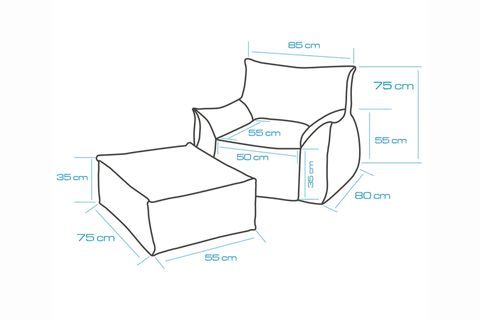 NOTRE SET KOLTUK PUF SET, KİREMİT