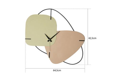 BRAZİL METAL HAND MADE DUVAR SAATİ, 58X55 CM