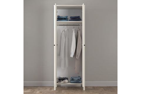 VENEZİA MİNİFİKS GARDIROP, WOOD BEYAZ, 2 KAPAKLI