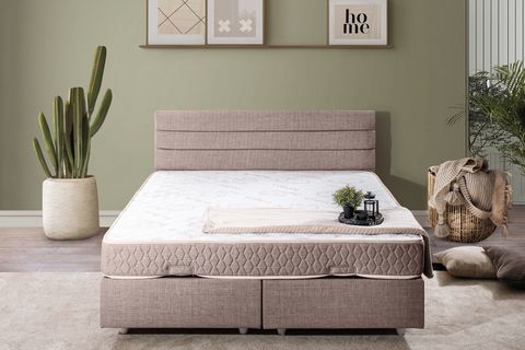 SOFİA BAZA BAŞLIK LETTO YATAK SETİ, KAHVERENGİ, 160X200