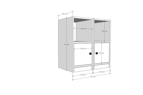 BK ÇOK AMAÇLI DOLAP, 1 KAPAKLI, ÇAD