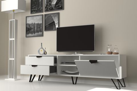 JASMİNE TV ÜNİTESİ, BEYAZ, 170 CM