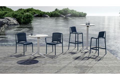 NES BAR SANDALYESİ, SİYAH, 65 CM DÖRTLÜ SET