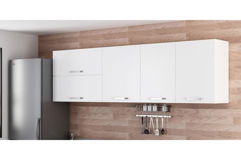 MİNAR 250 CM MUTFAK DOLABI BEYAZ 250-B1-ÜST MODÜL