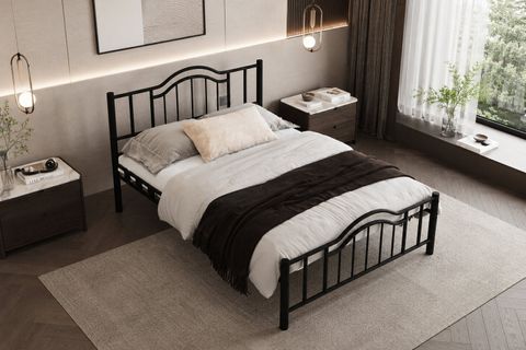 ARGİMO BELİNAY FERFORJE KARYOLA, SİYAH, 180X200