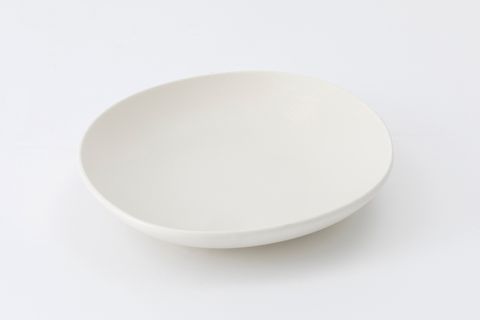 KİTCHEN ESSENTİALS STONEWARE MAT ÇUKUR YEMEK TABAĞI 22 CM, EKRU