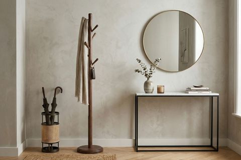 RAMA KAYIN AHŞAP ASKILIK, CEVİZ, 178 CM