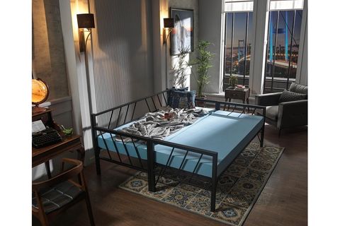 UNİMET GLORY DAYBED YAVRULU METAL KARYOLA, SİYAH, 90X200