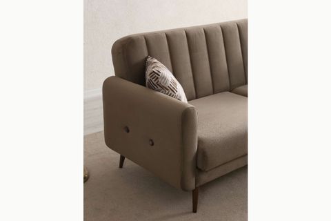 BONA ÜÇLÜ KOLTUK, CEVİZ AYAK, HAKİ