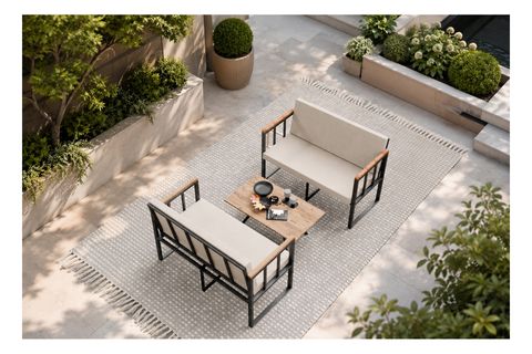 LİNA 4 KİŞİLİK BALKON BAHÇE TAKIMI MASALI, BEJ
