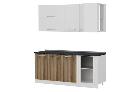 MİNAR 185CM KÖŞE MUTFAK DOLABI BEYAZ DORE K185D3