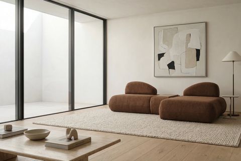 LİVA KÖŞE KOLTUK, UZANMALI SEHPALI, KAHVE