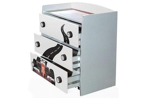 FORMULA GENÇ ODASI TAKIMI BEYAZ JAGUAR FULL LEDLİ ARABALI YATAK