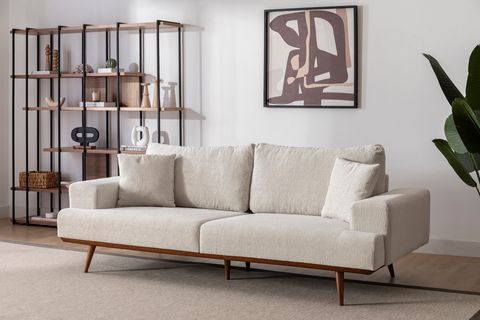 TERRE ŞÖNİL KOLTUK TAKIMI, BEJ GRİ