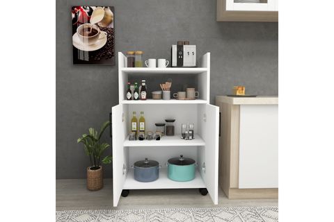 ARNETTİ TİRAKS ÇOK AMAÇLI DOLAP, BEYAZ