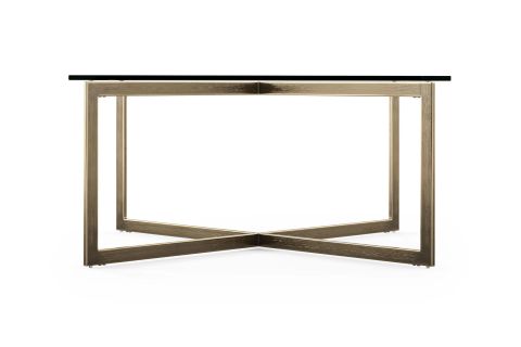 KİPLİNG METAL CAM ORTA SEHPA, PİRİNÇ ESKİTME