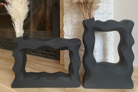 İSKANDİNAV ÇERÇEVE VAZO SET, SİYAH