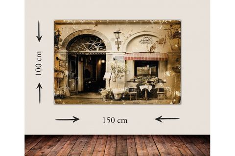 NOSTALGİC CAFE DEV BOYUT KANVAS TABLO