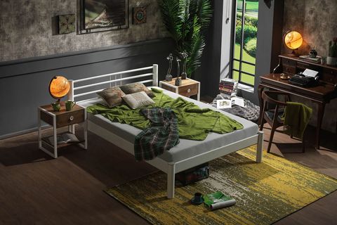 ASOS S METAL KARYOLA, BEYAZ, 160X200