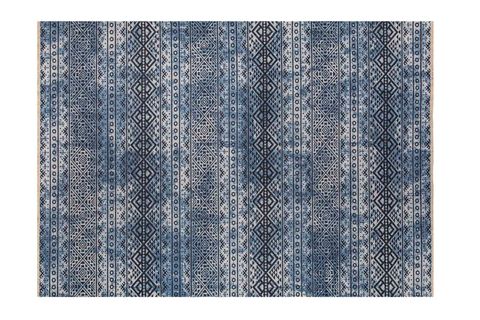 ANGORAHOME VEGA DEKORATİF KİLİM 4226, MAVİ, 80X300