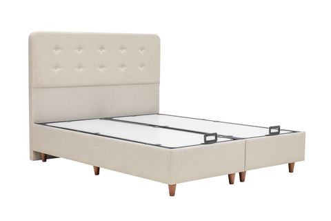 NOTTE BAZA VE BAŞLIK SETİ, KREM, 140X200